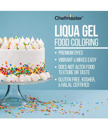 Chefmaster Liqua-Gel Food Color 2.3 oz - Coal Black - Buy Online on GoSupps.com