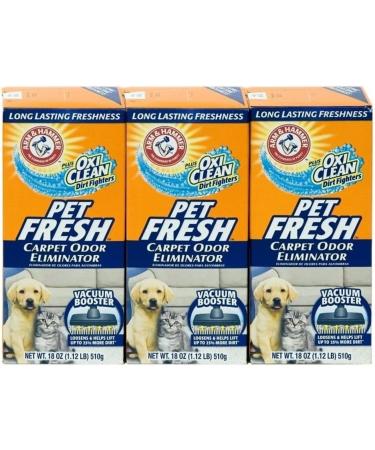 Arm & Hammer Pet Fresh Carpet Odor Eliminator with Oxi Clean Dirt Fighters - 3 Pack (48.9 oz) - Buy Online on GoSupps.com