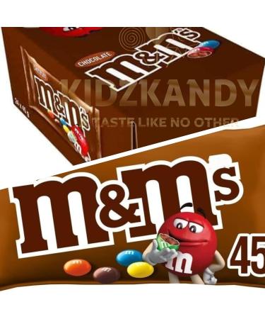  Kidzkandy M & M Complete Box of Peanut Chocolate 24 Individual Sachets of 45g - Buy Online on GoSupps.com