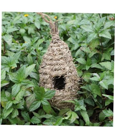 Buy Besportble Oval Bird Nest - Hanging Bird Cage for Outdoor Use Straw Braided Pet Bed for Birds - Buy Online on GoSupps.com