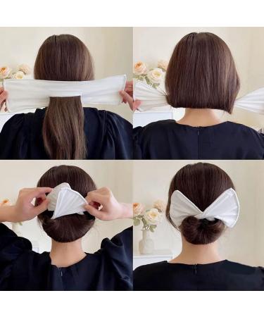 JUNRU 6pcs Deft Bun Hair Bands Fashion Hair Bun Maker Twist Bun Shaper for Girls Women Bow-Knot Decorative Hair Accessories Magic Headband Accessories Hair Buns Hair Piece - Buy Online on GoSupps.com