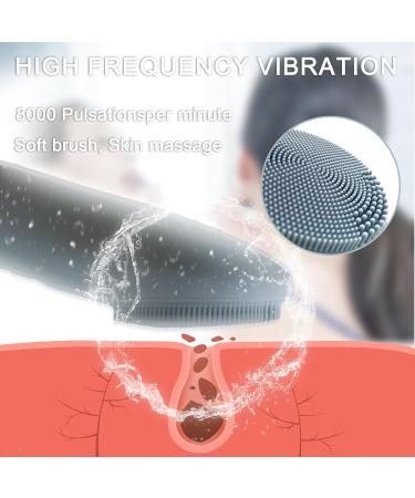 Face Scrubber ROOBUCK Facial Cleansing Brush Waterproof and Rechargeable Face Scrub Brush for Men & Women Cleansing Exfoliating and Massaging Electric Face Wash Brush (Light Blue) - Buy Online on GoSupps.com