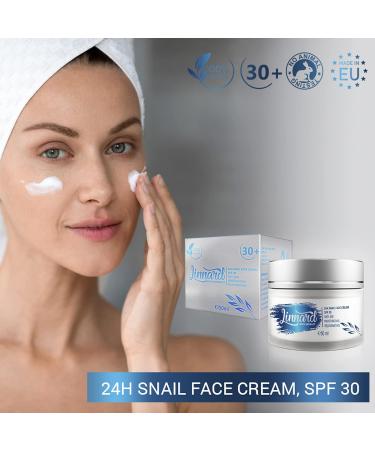Anti Aging Face Cream with Hyaluronic Acid Snail Extract Shea Butter and Aloe Moisturizing Face Care Rejuvenating Day and Night Cream Anti Wrinkle Face Cream SPF 30 50 ml - Buy Online on GoSupps.com