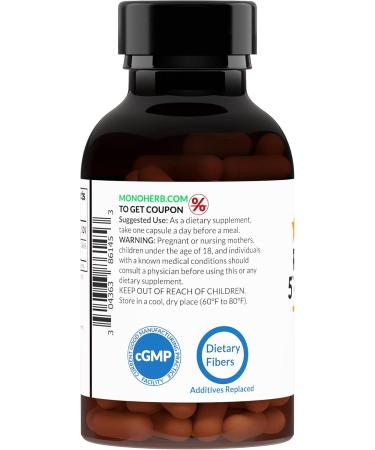 MONOHERB Riboflavin 5'-Phosphate 50 mg - 120 Vegetarian Capsules - Bioactive Vitamin B2 120 Count (Pack of 1) - Buy Online on GoSupps.com