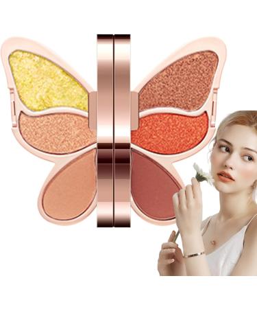 Eye Shadow Palette 6 couleurs maquillage Eyeshadow Waterproof Matte Eye Shadow Shimmer Glitter Eyeshadow Palette Highly Pigmented Eyeshadow Colorful Eye Shadow Makeup Glitter Eye Shadow for - Buy Online on GoSupps.com