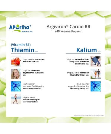 Buy Aportha Cardio RR - 240 Vegan Capsules | L-Arginine L-Citrulline Heart Vitamins | Gluten-Free Allergen-Free Sugar-Free 1 Month Supply - Buy Online on GoSupps.com
