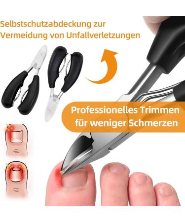 Precision Stainless Steel Foot Nail Knipper & Scissors for Ingrown Toenails - Professional Pedicure Tool & Gift - Buy Online on GoSupps.com
