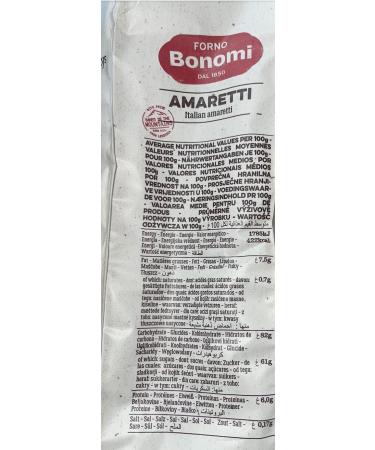  Sync'T Forno Bonomi Amaretti Biscuits 500 g Saveur d'amande Biscuit italien artisanal - Buy Online on GoSupps.com