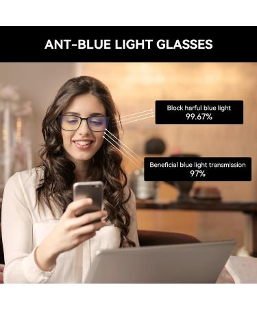 ZENOTTIC Blue Light Blocking Glasses Reading Glasses for Men Square Frame Readers Anti Glare Sport Computer Glasses Tortoise 2.5 x - Buy Online on GoSupps.com