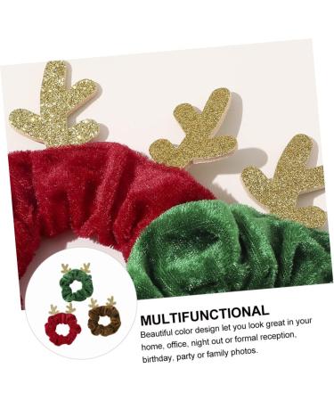 FRCOLOR Christmas Hair Rope Thick Hair Ties Christmas Hair Ties Christmas Hair Bobbles Hair Jewels for Women Curly Hair Ties Decor Women Elastic Hair Ring Miss Ribbon Fabric Girl - Buy Online on GoSupps.com