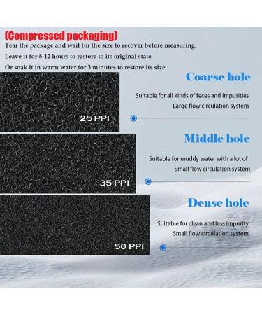 Shunting Aquarium Filter Foam Pad Customizable 50x50x2cm Biochemical Sponge Filter Material for Effective Filtration - International Shipping Available - Buy Online on GoSupps.com