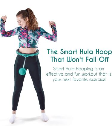 Teal Elite Smart Weighted Hula Hoop for Adults - Adjustable & Detachable - 2-in-1 Fitness & Massage Hoop - Buy Online on GoSupps.com