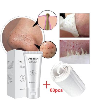 VERONNI Blackhead Remover Mask - Deep Purifying Facial Peel Off Mask with Brush and 60Pcs Nose Strips - Buy Online on GoSupps.com