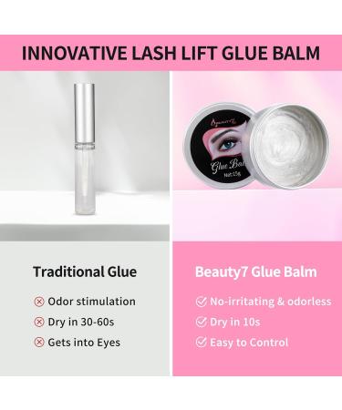 Beauty7 Eyebrow Balm & Lash Lift Gel - 2 in 1 Adhesive for Brow Lamination & Lash Lift | Quick Drying Strong Viscosity - 15g - Buy Online on GoSupps.com