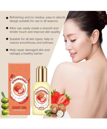 Vanilla Body Oil Vanilla Essential Oil Caramel Body Oil Moisturizer Body Aromatherapy Oil Daily Hydration Body Oil Scented Body Oil Smoothing Body Massage Oils (Strawberry 118ML) - Buy Online on GoSupps.com