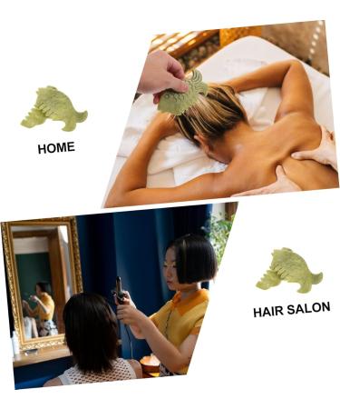 Fomiyes 6 Pcs Jade Massage Comb Set - Full Body Scalp Massager & Hair Tool - Xiuyu Green Scratching Board & Comb - Buy Online on GoSupps.com