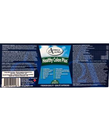 Omega Alpha Healthy Colon Plus - 180 vcaps - Buy Online on GoSupps.com