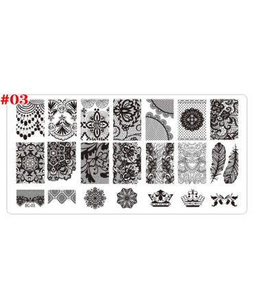 Frcolor 4pcs Nail Art Stamping Plates Set - Manicure Templates & Printing Stencils for Perfect Nail Designs | International Shipping Available - Buy Online on GoSupps.com