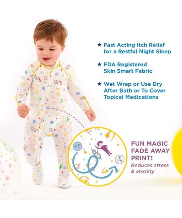 Eczema Sleep Suit for Babies | Itch Relief & Wet Wrap Suit | 0-6M (15-18lbs / 27 Tall) - Buy Online on GoSupps.com