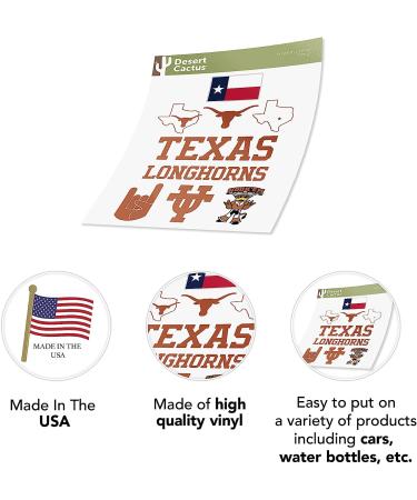 University of Texas Longhorns Vinyl Sticker - UT Austin Decal for Laptop, Water Bottle, Car - Scrapbook Decoration - Type 2 - Buy Online on GoSupps.com