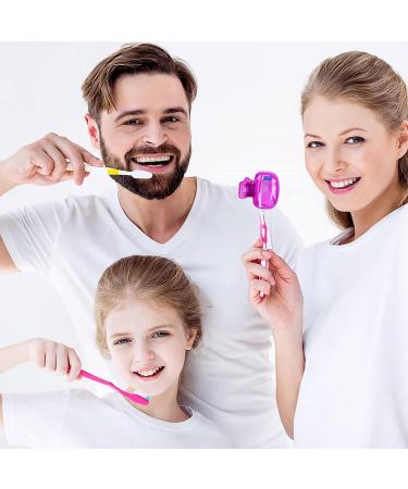 Fowecelt Toothbrush Covers - 4Pcs Head Cap for Traveling, Family, Camping - Yellow - Buy Online on GoSupps.com