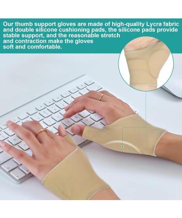 Thumb Wrist Brace Compression Sleeve for Arthritis Relief | Soft Thumb Splint Glove for Tendonitis Support | Unisex Fits Both Hands (Medium - Buy Online on GoSupps.com