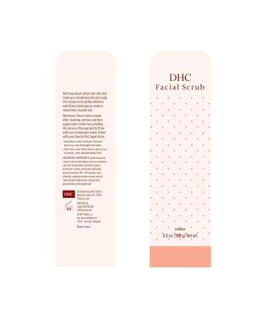 DHC Facial Scrub - Gentle Exfoliating Microbead-Free Cleanser for All Skin Types | Smooth Hydrating Complexion | 3.5 oz - Buy Online on GoSupps.com