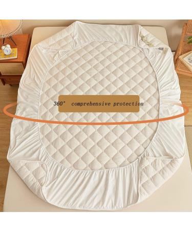 MHXY Waterproof Mattress Protector - Cooling Breathable Fluffy Soft Cushion for Deep Pocket Mattresses (Innocent Blue 200x220cm) | International Shipping - Buy Online on GoSupps.com