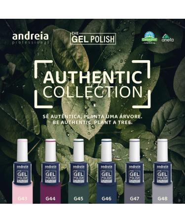 Andreia Professional Gel Polish G48 Sky Grey - Solvent & Odor Free | Shop Internationally for Quality Nail Care - Buy Online on GoSupps.com