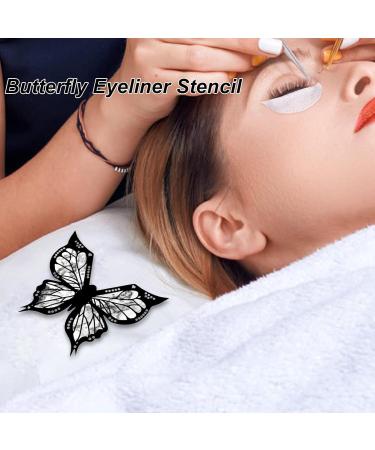 8 PIECE Makeup Eyeliner Stencil Tool Winged Eyeliner Stamp Butterflies Stencils for Smokey Eyeshadow Eye Liner Stencil Kit Multifunctional Eye Applicator Mascara Shield - Buy Online on GoSupps.com