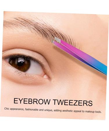 HAPINARY Stainless Steel Eyebrow Tweezers Brow Clip Travel Eyebrow Clamp Brow Tool Tweezers for Women Eyebrow Tweezer with Brush Beauty Accessories Tweezers for Eyebrow Beauty Tools - Buy Online on GoSupps.com
