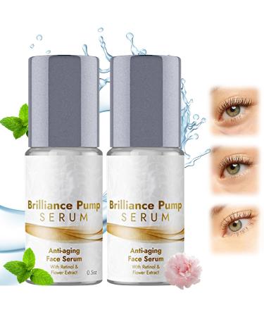 Brilliance Pump Serum Brilliance Pump Eye Serum Brilliance Pump Skincare Ageless Serum Age-Defying eye Moisturizer Retinol Reduce Fine Lines & Wrinkles Skin Care Serum