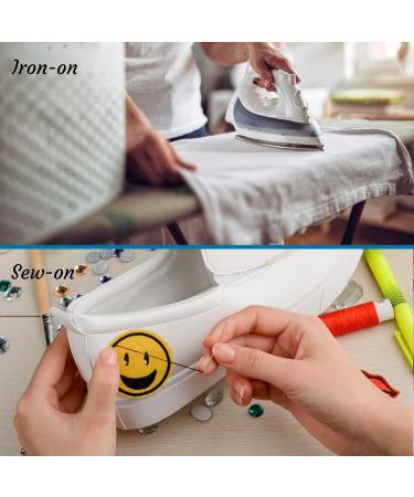 60Pcs Random Assorted Iron on Patches for Jackets Hats Backpacks Jeans - Cute Embroidered Applique Patches - DIY Accessories - Buy Online on GoSupps.com