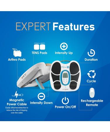 Paingone Fllow EMS Circulation Stimulator - FDA Cleared Muscle Booster for Legs & Feet | 150 Intensity Levels | Portable Pain Relief Device - Buy Online on GoSupps.com