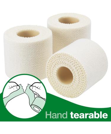 HypaBand EAB First Aid Tape Medium (5 cm x 4.5 m) for Sports Support Strapping and Dressings - Pack of 3 Rolls White Medium (5cm) Pack of 3 - Buy Online on GoSupps.com