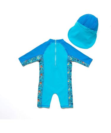 BONVERANO Baby Boys Swimsuit | Toddler Bathing Suit with UPF 50+ Protection | 2-3 Years | Lobster Design - Buy Online on GoSupps.com