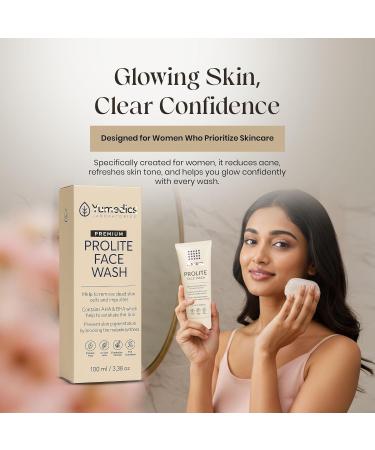 Revitosin Prolite Face Wash | 100ml AHA & BHA Facewash for Oily Dry & Normal Skin | Gently Cleanses Refreshes & Brightens | Suitable for All Skin Types - Buy Online on GoSupps.com