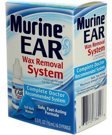 Murine Ear Wax Removal System Drops - 0.5 oz (Pack of 2) - Gentle & Effective Solution - Buy Online on GoSupps.com