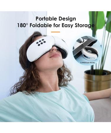 Eye Massager with Heat & Cooling | Relieve Eye Strain Dark Circles & Puffiness | Best Gifts for Relaxation & Sleep - Buy Online on GoSupps.com