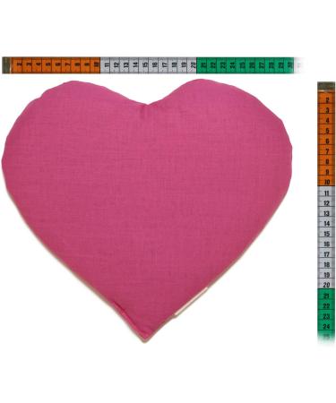Buy Grape Seed Heart Pillow 30x25cm - Pink Heat Cushion | Perfect Gift Idea - Buy Online on GoSupps.com
