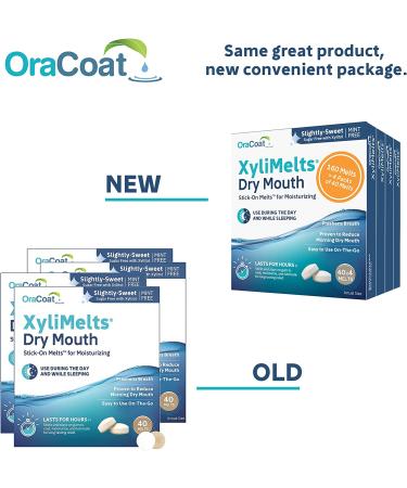 Oracoat Xylimelts Oral Adhering Discs - Slightly Sweet (40 Count, Pack of 4) - Buy Online on GoSupps.com