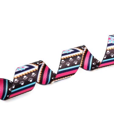 Mercano Adjustable Dog Collar - Soft Nylon Comfort & Stylish Ethnic Pink Design for Small & Medium Dogs - Buy Online on GoSupps.com