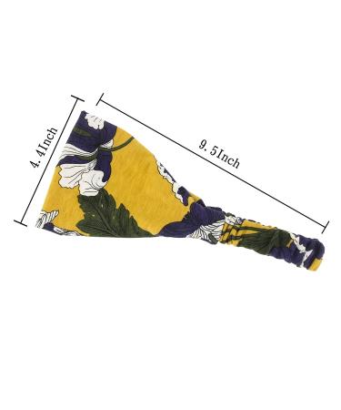 Carede Boho Bandana Headbands for Women - Pack of 6 Floral Print Sports Headbands - Non Slip Wide Yoga Headbands - Fashion Hair bands for Outdoor Activities - Buy Online on GoSupps.com