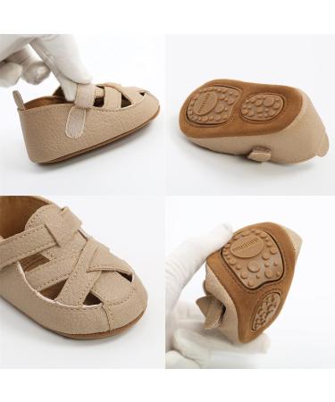 RVROVIC Baby Sandals Premium Soft Anti-Slip Rubber Soles - 12-18 Months, Black - Buy Online on GoSupps.com