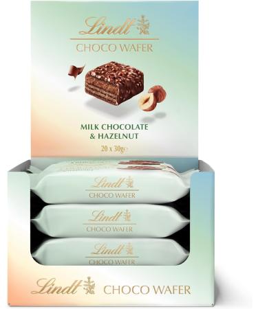 Lindt Choco Wafer Milk Chocolate & Hazelnut Treat Pack 30g (Case of 20) Treat Pack Milk Hazelnut - Buy Online on GoSupps.com