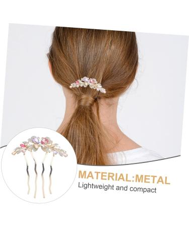 Angoily Hair Comb Bridal Headpieces for Wedding Crystal Hair Jewelry Purple Hair Clips Wedding Headbands Wedding Hair Flowers Pearl Hair Accessories Tiara Back of Head Bow Tie Metal Bride - Buy Online on GoSupps.com