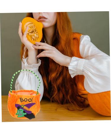 Zerodeko Halloween Bag The Decor Halloween Candy Bags Pouch Child Portable Candy Bowl 22x10x10CM Orange - Buy Online on GoSupps.com