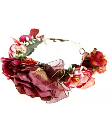 Ever Fairy Flower Crown - Natural Bridal Head Jewelry Rustic Hair Wreath & Greek Halo Headdress for Women | Perfect for Weddings & Bridal Parties - Buy Online on GoSupps.com