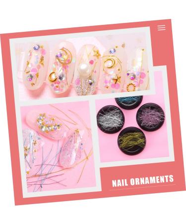 minkissy 16 Boxes Nail Art Ornaments Nail Wire Nailoo Nail Striping Tape Nail Art Metal Wire Nail Art Wire Nail Metal Threads Nail Charms Nail Threads Manicure Decorations Alloy - Buy Online on GoSupps.com