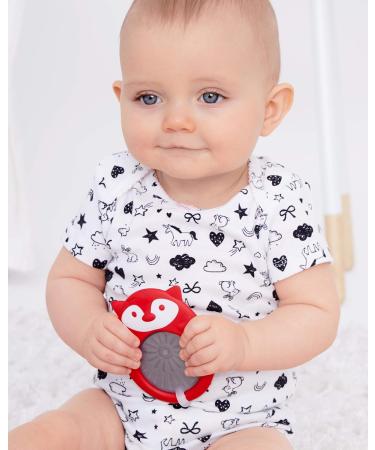 Skip Hop Explore & More Cool Soothing Teether - Fox Teething Ring for Cooling & Comfort - Buy Online on GoSupps.com